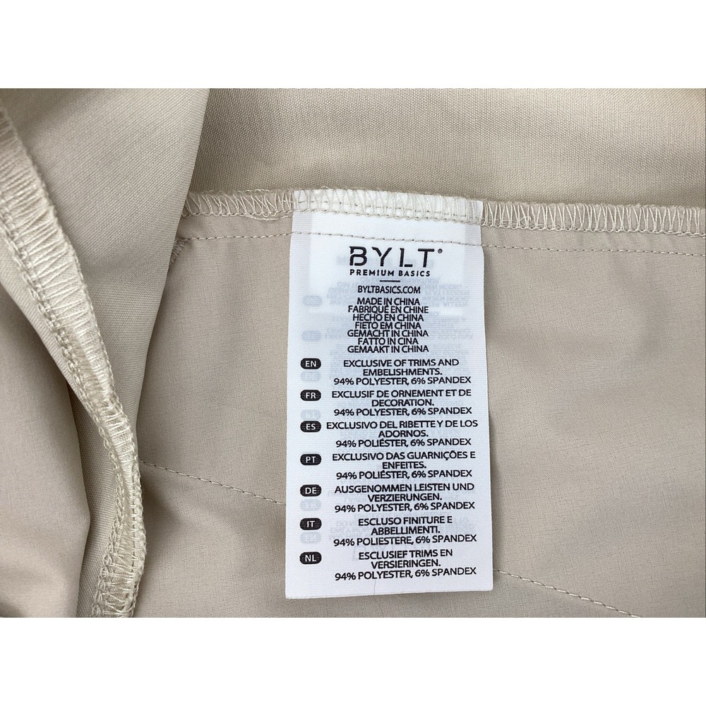 BYLT Premium Basics Everyday Shorts Mens Golf Bone Off-White Size 33 - Picture 4 of 8